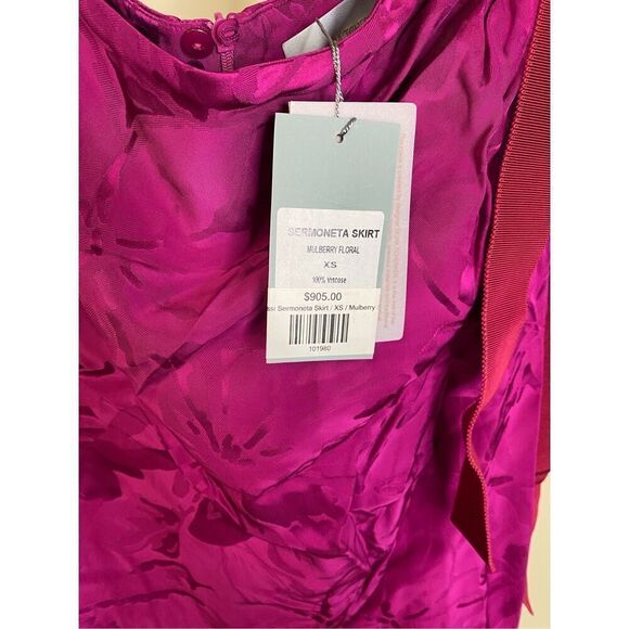 Silvia Tcherassi NWT Sermoneta Skirt in Mulberry Floral Size XS - Picture 6 of 10
